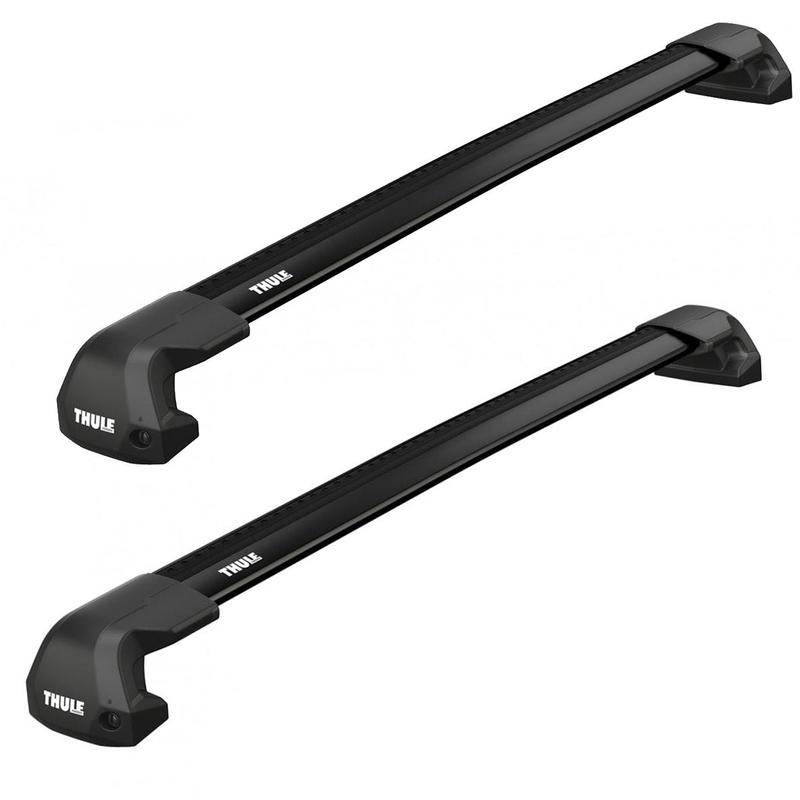 Thule WingBar Edge Roof Bars Black fits Volkswagen UP! 2012- Hatchback 5-dr with Normal Roof