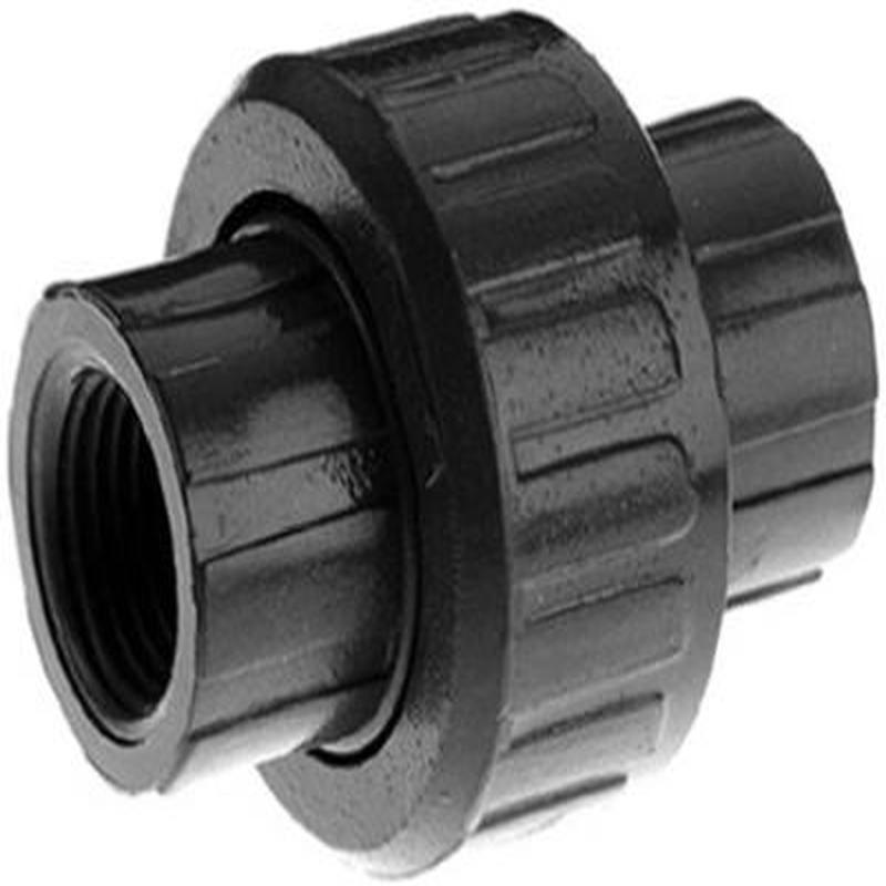 1-1/4 In. Pvc Threaded Pipe Union - Gray