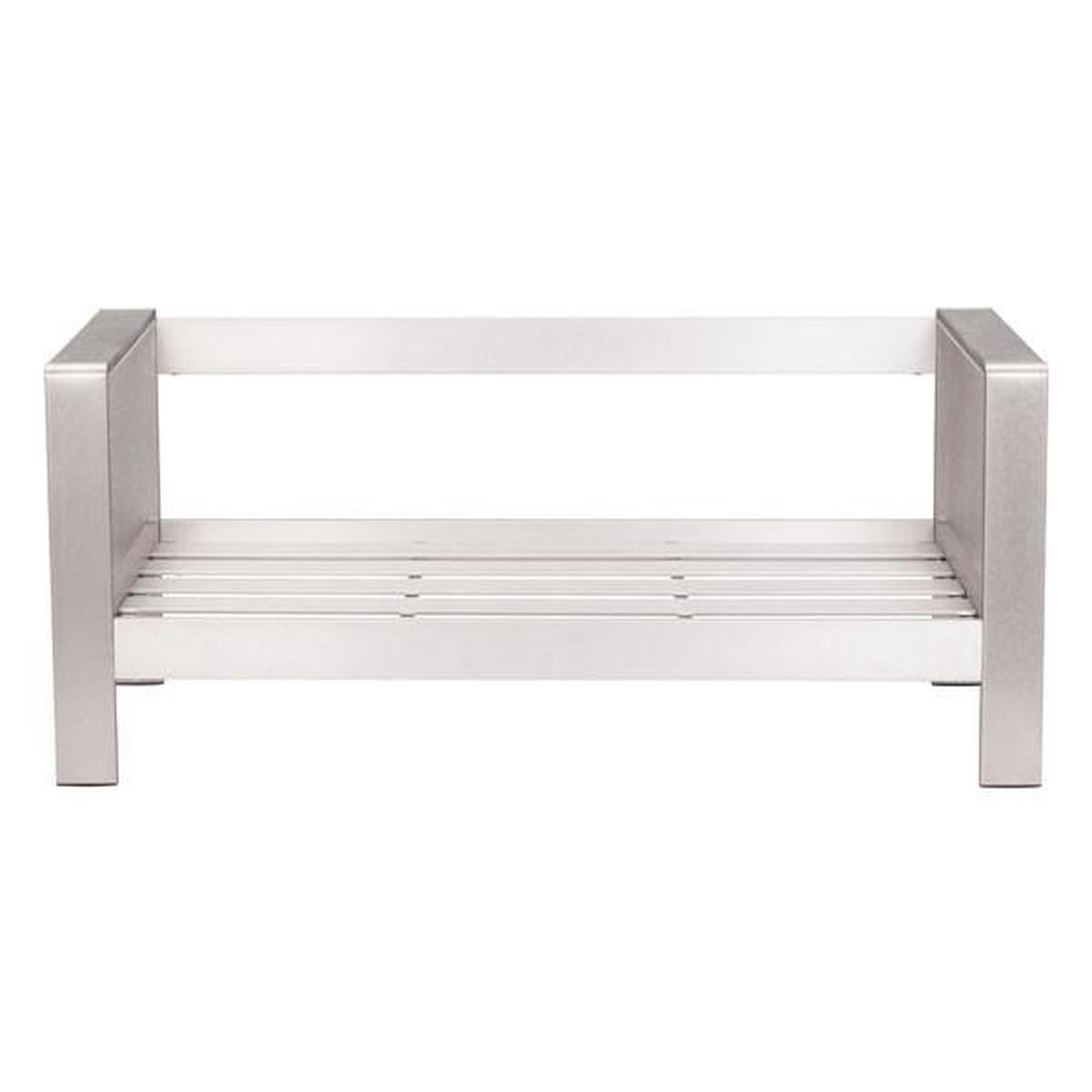 Zuo Cosmopolitan Sofa - Brushed Aluminum