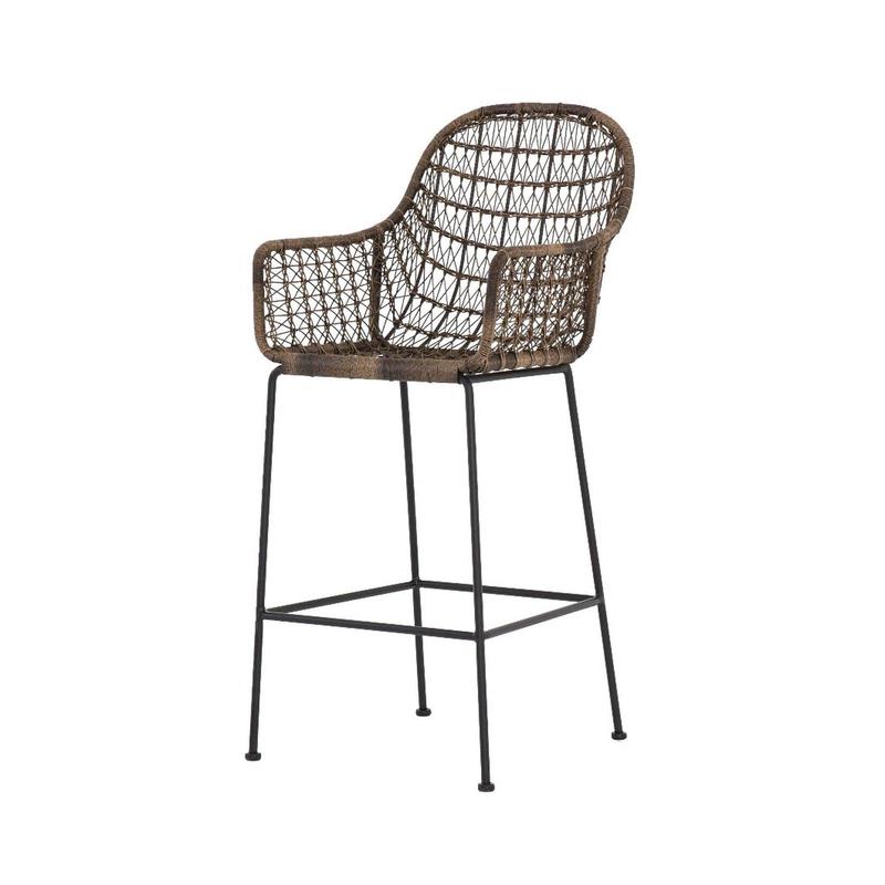Bandera Outdoor Woven Bar Stool | Four Hands