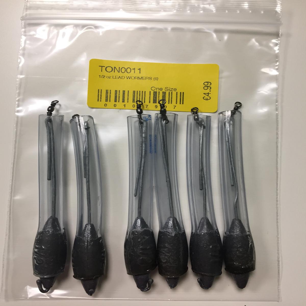 1/2oz Lead Worming Weights (6 Pack)